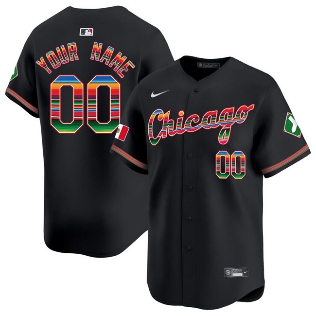 Men's Chicago White Sox Customized White Mexico Vapor Premier Limited Stitched Baseball Jersey Men's Chicago White Sox Customized White Mexico Vapor Premier Limited Stitched Baseball Jersey